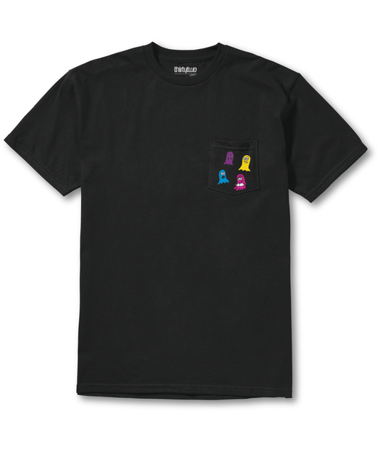 THIRTYTWO Pop Pocket Tee Black/Brown Lines Snow Boutique
