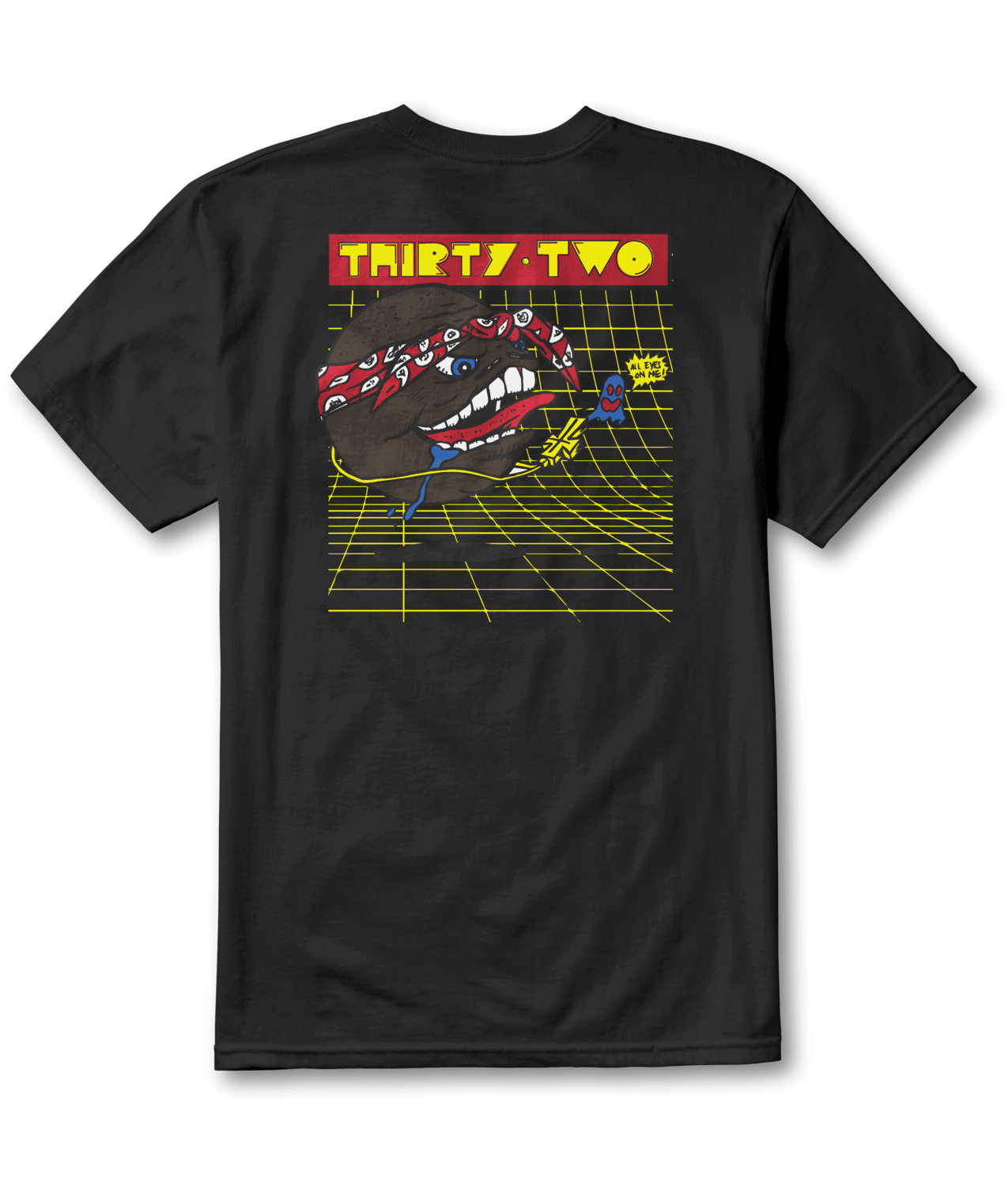 THIRTYTWO Pop Pocket Tee Black/Brown Lines Snow Boutique