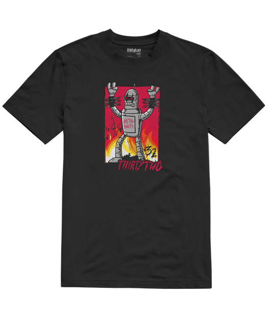 THIRTYTWO Pop Tee Black/Orange Lines Snow Boutique