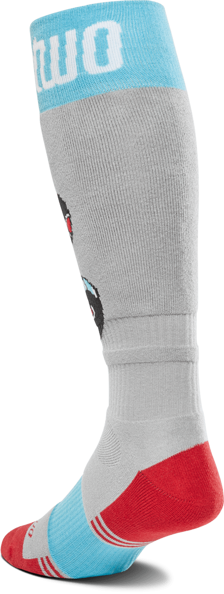 THIRTYTWO Tm Coolmax Sock Grey/Red Lines Snow Boutique