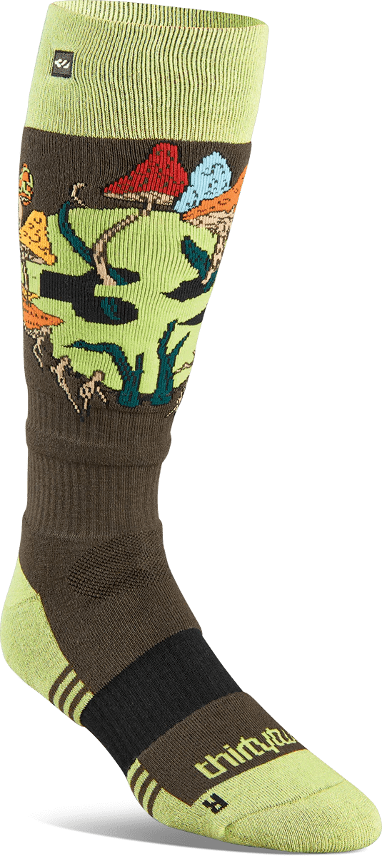 THIRTYTWO Tm Coolmax Sock Moss Lines Snow Boutique