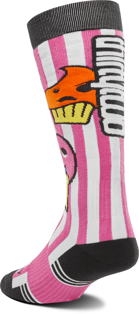 THIRTYTWO W Double Sock Pink/White Lines Snow Boutique