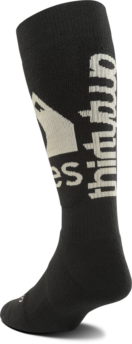 THIRTYTWO W JONES Merino Sock Black Lines Snow Boutique
