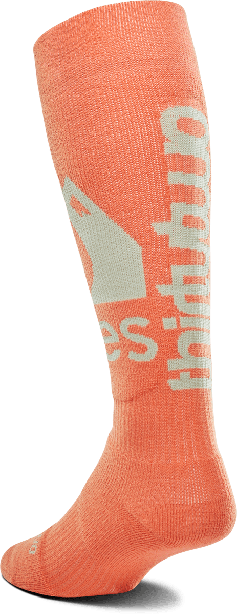 THIRTYTWO W JONES Merino Sock Coral Lines Snow Boutique