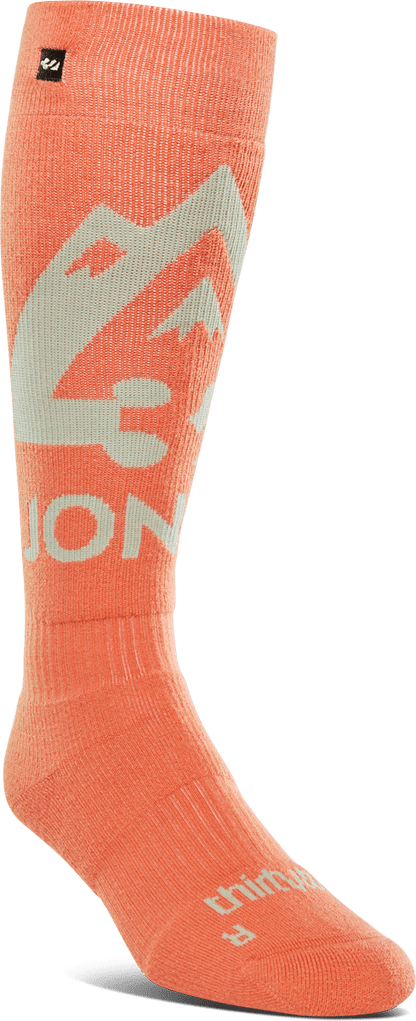 THIRTYTWO W JONES Merino Sock Coral Lines Snow Boutique