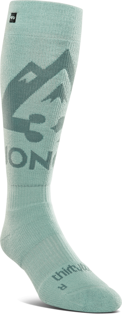 THIRTYTWO W JONES Merino Sock Light Blue Lines Snow Boutique