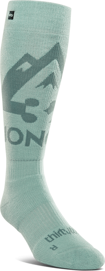 THIRTYTWO W JONES Merino Sock Light Blue Lines Snow Boutique