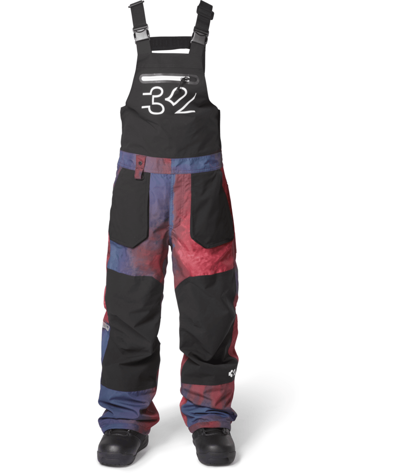 THIRTYTWO Youth Basement Bib Haze Lines Snow Boutique
