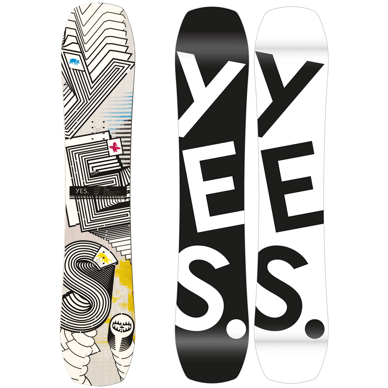 YES First Basic Lines Snow Boutique